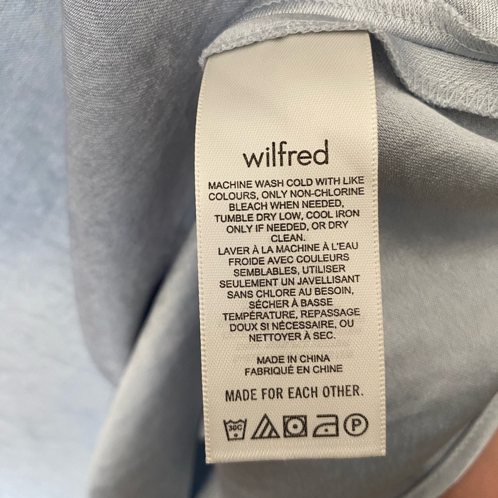 NWT ARITZIA x WILFRED Piano Skirt in Sterling Blue Size XS - Picture 10 of 15